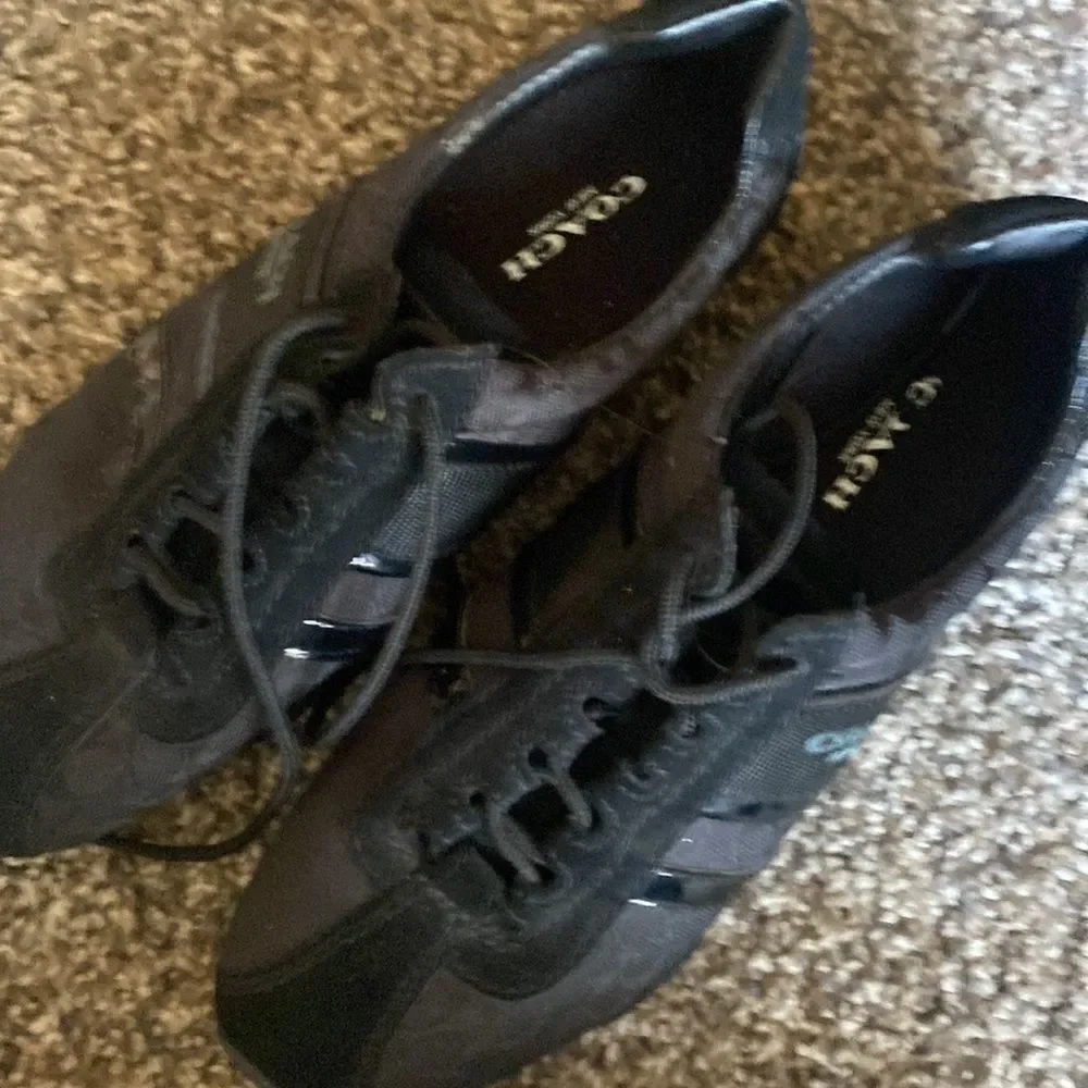 Coach Signature Logo Shoes Black Size 6